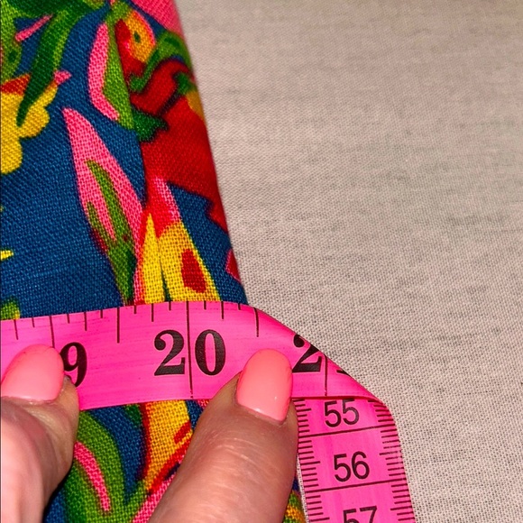 J.CREW Cotton/Linen Pink Blue Red Yellow & Green Floral Print Mini Skirt Sz 2💐🌺🌷 - Picture 15 of 16